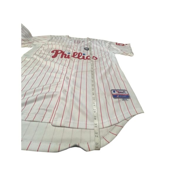Carlos Ruiz / Harry Kalas Majestic Cool Base Men’s Philadelphia Phillies Jerse - Picture 4 of 6